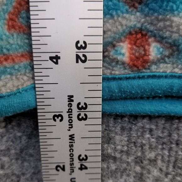 Massive Outdoor Men's Fleece Sweatshirt Multi 2XL Aztec Southwest Polyester - Picture 12 of 13